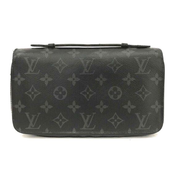 Authentic Louis Vuitton LV Monogram Eclipse XL Zip Around Travel Long Wallet - Picture 1 of 8
